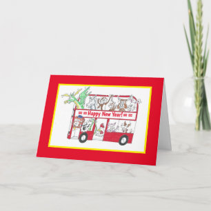 Chinees Nieuwjaarsbus - Jaar van de Tijger Kaart