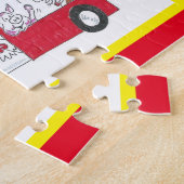 Chinees nieuwjaarsbus - Jaar van de tijger Legpuzzel (Zijkant)