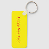 Chinees Nieuwjaarsdraak Fractal Aangepast Sleutelhanger (Achterkant)