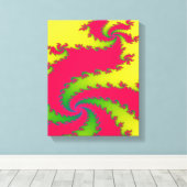 Chinees Nieuwjaarsdraak Fractal Canvas Afdruk (Insitu (Houten vloer))