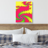 Chinees Nieuwjaarsdraak Fractal Canvas Afdruk (Insitu (Slaapkamer))
