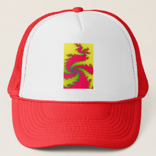 Chinees Nieuwjaarsdraak Fractale Hoed Trucker Pet