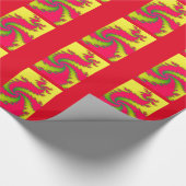 Chinees nieuwjaarsdraak letterlijk pakpapier (Hoek)