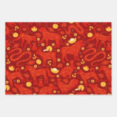 Chinees nieuwjaarsfeestartikel inpakpapier vel (Voorkant)