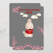 Chinees nieuwjaarsfeestdag Kaart (Voorkant / Achterkant)