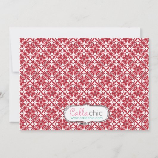 Chinees nieuwjaarsfotokaartje 2014 feestdagenkaart (Achterkant)