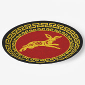 Chinees nieuwjaarskonijnensierlijk papieren bordje (Gekanteld)