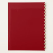 Chinees Nieuwjaarsmeisje met een rode paraplu Planner (Achterkant)