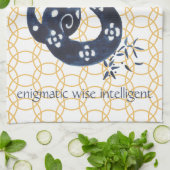 Chinees nieuwjaarsslang dierentuin minimaal theedoek (Gevouwen)