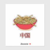 Chinees Noedels Sticker (Vel)