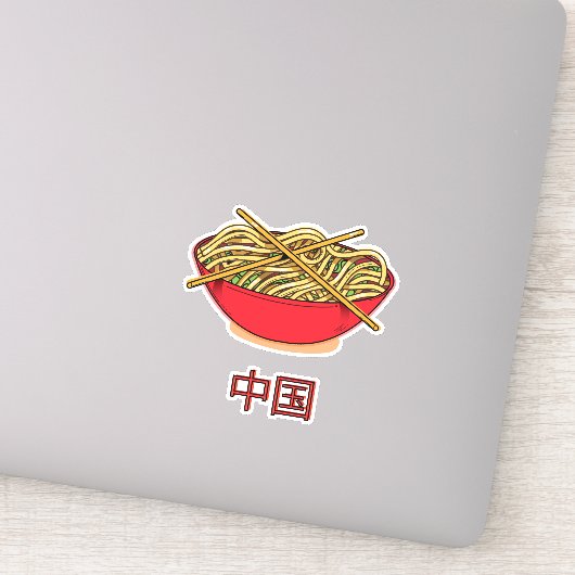 Chinees Noedels Sticker (Detail)