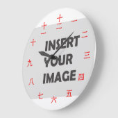 Chinees Numerieke karakter (Rode doopvont) Grote Klok (Hoek)