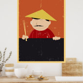 Chinees of Vietnamees omhulsel met Poster van leve (Keuken)