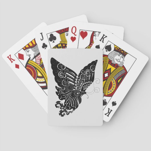 Chinees ontwerp voor gehakt vlinder pokerkaarten (Achterkant)
