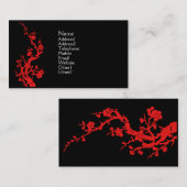 Chinees ontwerpprofiel rood visitekaartje (Voorkant / Achterkant)