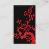 Chinees ontwerpprofiel rood visitekaartje (Achterkant)