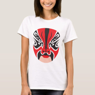 Chinees Opera-masker van het Mascarata™-Collecti T-shirt