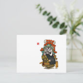Chinees operakarakter Briefkaart - Xiang Yu (Staand voorkant)