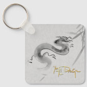 Chinees Origineel Drakenjaar Monogram SqK Sleutelhanger (Voorkant)