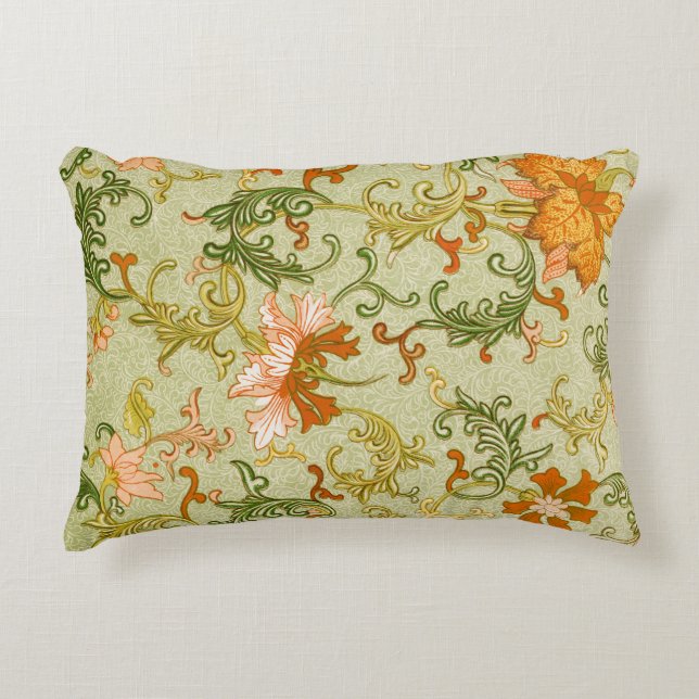  Chinees Ornament Jones Flowers Accent Kussen (Voorkant)