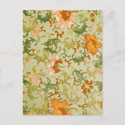  Chinees Ornament Jones Flowers Briefkaart (Voorkant)