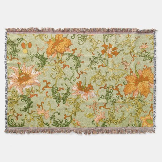  Chinees Ornament Jones Flowers Deken (Voorkant)