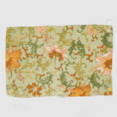  Chinees Ornament Jones Flowers Golfhanddoek (Horizontaal)