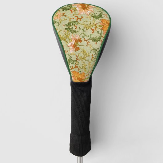 Chinees Ornament Jones Flowers Golfheadcover (Voorkant)