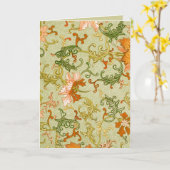  Chinees Ornament Jones Flowers Kaart (Gele Bloem)