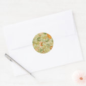  Chinees Ornament Jones Flowers Ronde Sticker (Envelop)