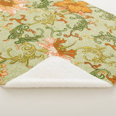  Chinees Ornament Jones Flowers Sherpa Deken (3/4)