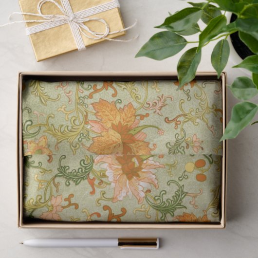  Chinees Ornament Jones Flowers Tissuepapier (Geschenk)