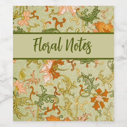  Chinees Ornament Jones Flowers Wijn Etiket (Enkel label)