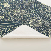 Chinees Ornament Pattern Sherpa Blanket Deken (3/4)