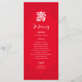 Chinees "Ouderdagmenu" (RED) Menu (Voorkant)