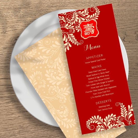 Chinees "Ouderdagmenu" (RED) Menu