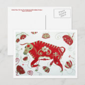 Chinees ox-astrologisch Briefkaart (Voorkant / Achterkant)