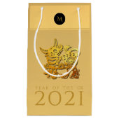 Chinees Ox jaar 2021 Elegant Monogram SGB Klein Cadeauzakje (Voorkant)