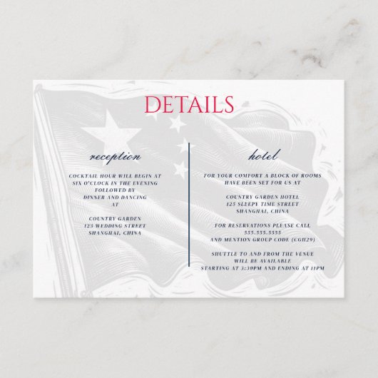 chinees paar informatiekaartje (Voorkant)