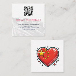 chinees paar informatiekaartje