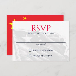 chinees paar RSVP kaartje