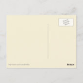 Chinees paard, beige achtergrond Briefkaart (Achterkant)