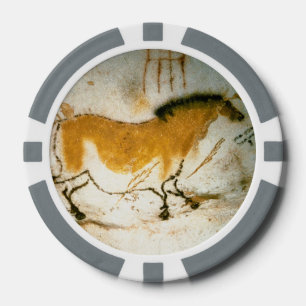 Chinees paard, Lascaux Prehistorische grotschilder Poker Chips