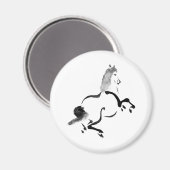  Chinees paard Magneet (Voorkant / Achterkant)