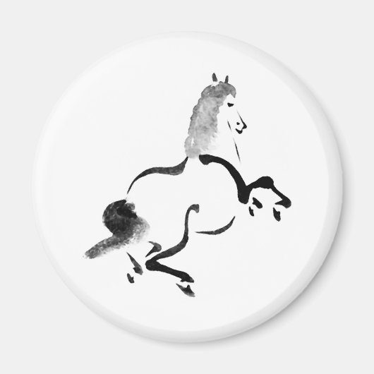  Chinees paard Magneet (Voorkant)