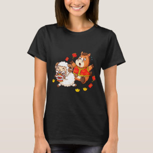 Chinees Paard Schaap Grappige Kinderen Mannen Vrou T-shirt