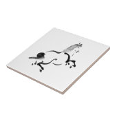  Chinees paard Tegeltje (Zijkant)