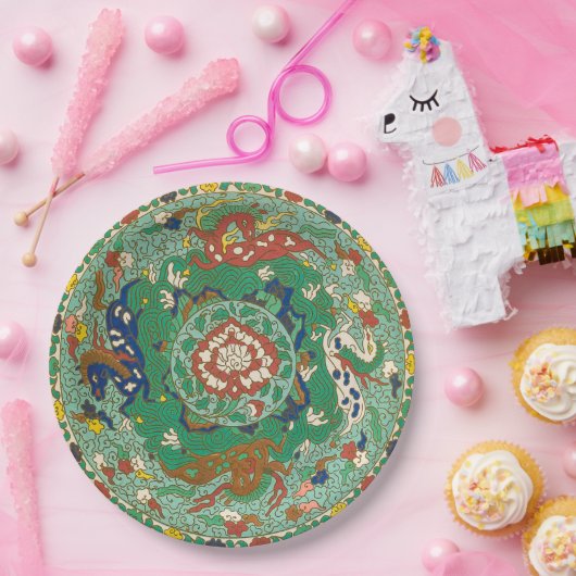 Chinees Paarden Ontwerp Papier Borden Papieren Bordje (Feest)