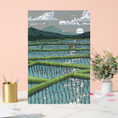 chinees paddyveld acryl bord (Huwelijk)