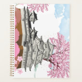Chinees paleis met sakura bomen – Elegant Orient Planner (Voorkant)
